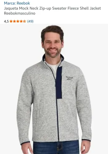 Jaqueta Reebok ORIGINAL com Nota Fiscal. Tamanho G / GG Comprei USA!
