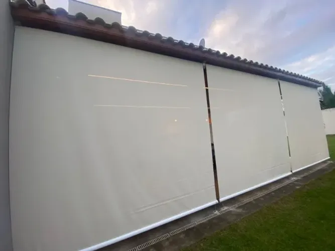 Toldo Vertical Tela solar proteção UV 99% Impermeável