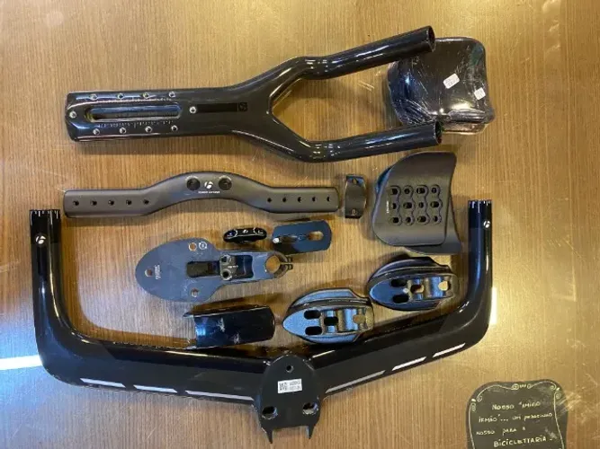 Guidão e aerobar para Trek Speed Concept freio no aro.