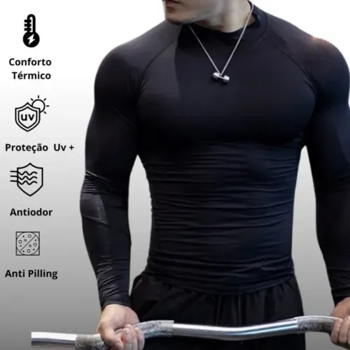 Blusa Camiseta Camisa Térmica UV+50 Unissex - Proteção e Conforto Já!