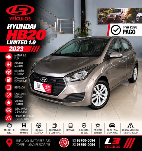 Hyundai HB20 Limited 1.0 Flex 12V Mec. 2023