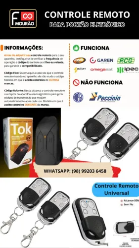 Controle remoto de portão