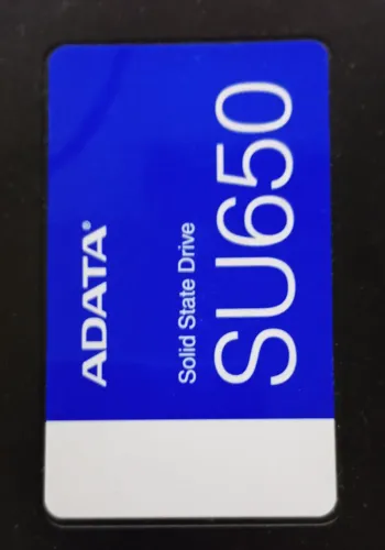 SSD Adata SU650 Blue - 480GB Sata3 Win/Office - Teste de leitura e gravação conforme foto