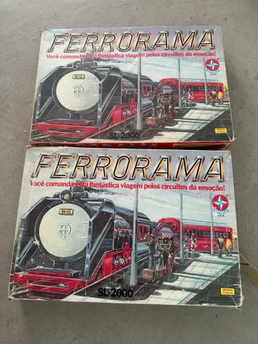 Trem ferrorama 2 caixas 