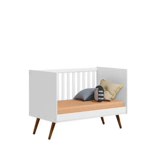 Berço bebê retrô, acompanha colchão