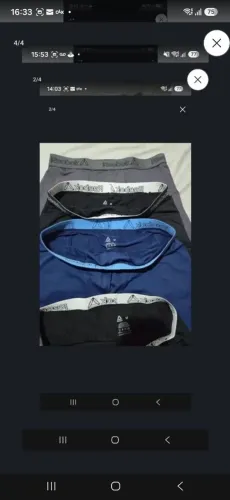 Cuecas originais Reebok.