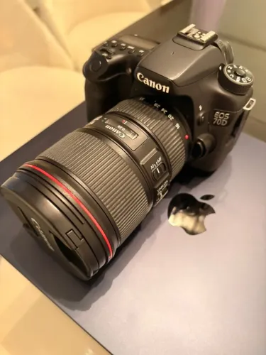 Vendo camera canon 70D + lente Profissional série L 16-35 ultrassonic