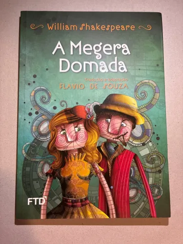 Livro A Megera Domada, obra clássica de William Shakespeare