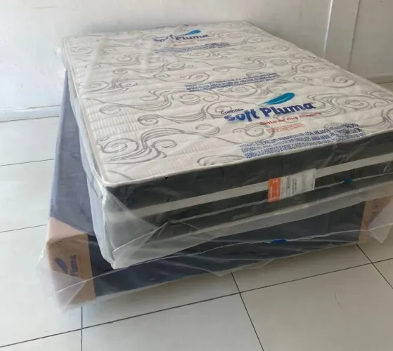 CAMA BOX CASAL PRIME POCKET - NOVA E EMBALADA