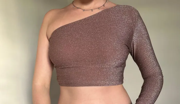 Cropped de lurex