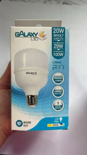 Kit 4 Lampadas Led Potente 20w Galaxy Luz Branca