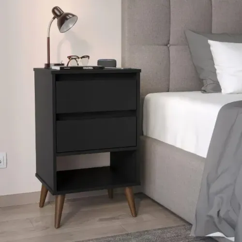 Mesa de Cabeceira Preta Últimas 2 Unidades! NOVA