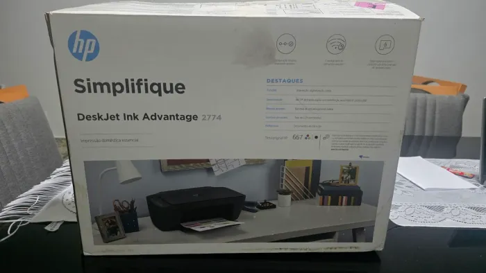 Impressora HP DeskJet Ink Advantage 2774<br><br><br><br>+6<br>A HP DeskJet Ink Advantage 2774