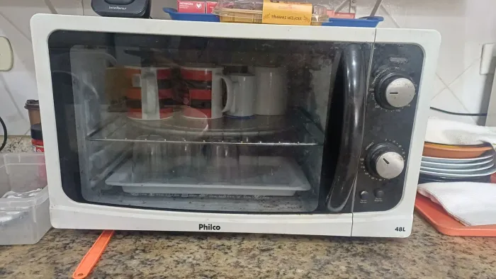 Forno Elétrico Philco 48L Branco (Para Conserto ou Retirada de Peças)