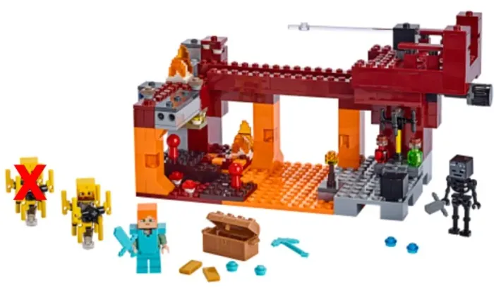 Lego Minecraft Blaze Ponte Flamejante