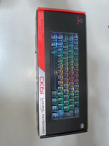 Teclado Mecânico Gamer Motospeed CK61 switches blue