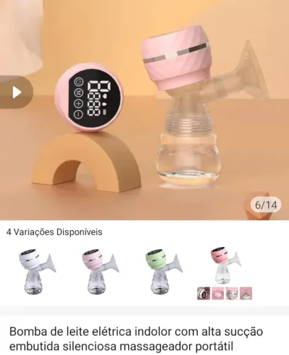 Vendo bomba de leite elétrica indolor