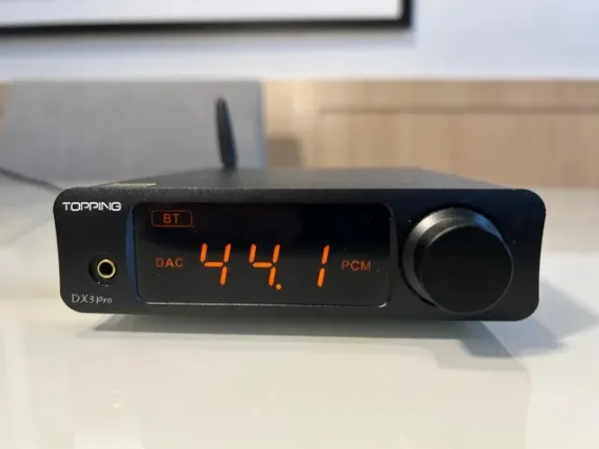 DAC/Amp Topping DX3 Pro, Hi-Res, Bluetooth LDAC, completo com controle remoto