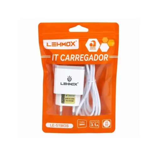 Carregador iPhone lehmox fonte mais cabo