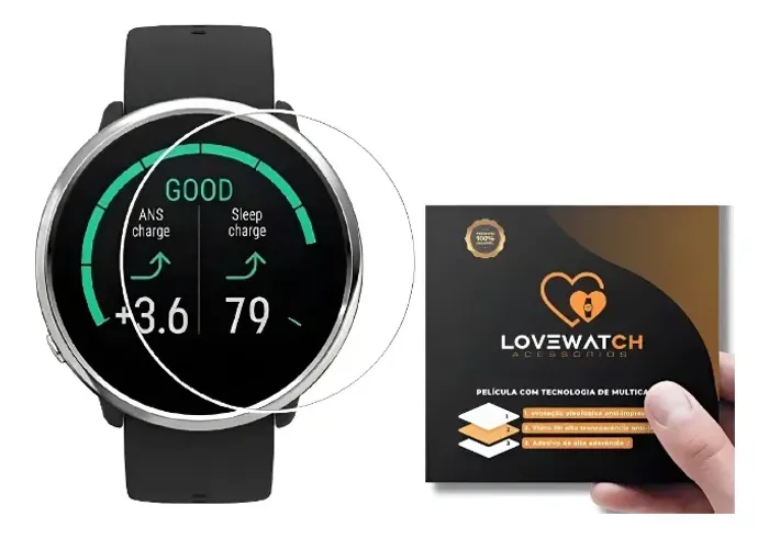 Película de Vidro Temperado Love Watch Para Polar Pacer e Pacer Pro (Kit 2 Unidades)