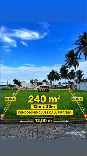 VENDO LOTE CONDOMÍNIO CLUBE CAJUPIRANGA