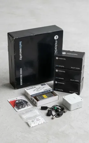 Kit Câmeras de Segurança Motorola Novo + DVR 8 canais + HD Incluso