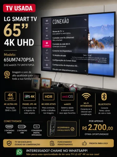 TV LG 65 POLEGADAS
