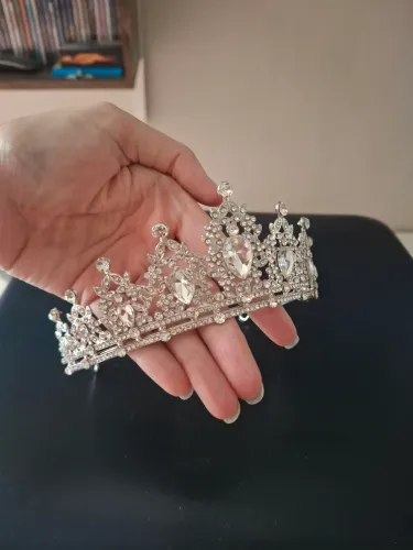 Coroa de noiva ou Debutante Crista de prata