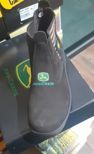bota botina de couro John Deere