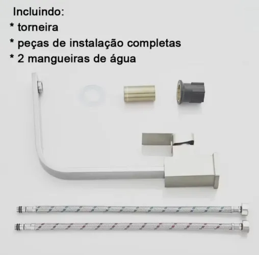 Torneira de cozinha monocomando slim inox