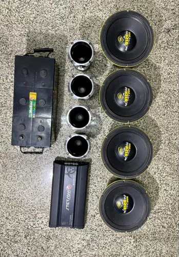 som automotivo, auto falante, módulo, drive