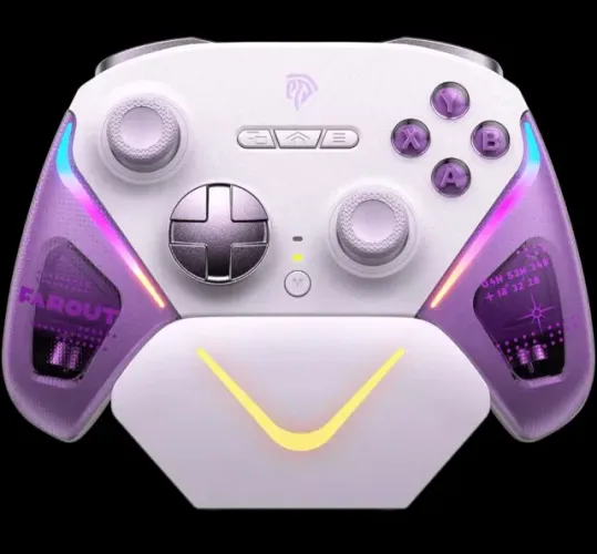 Controle sem fio EasySMX D10 TMR para jogos, joystick compatível com PC/Switch/Celular/TV/