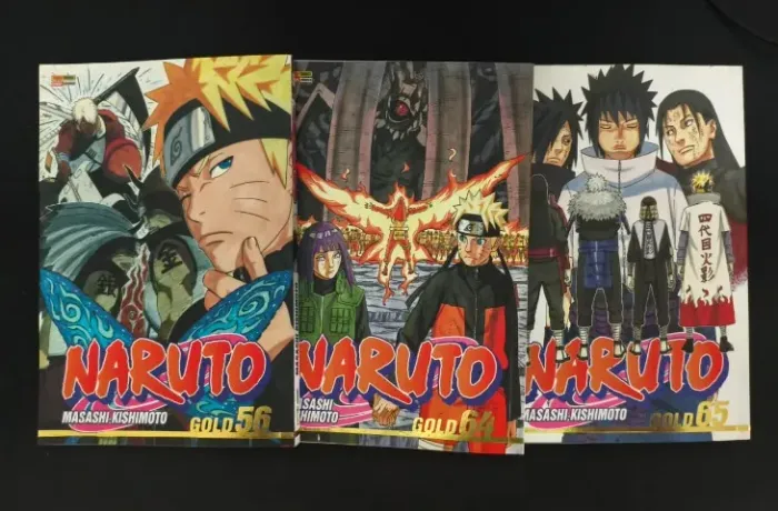 MANGÁS NARUTO GOLD - VOLUMES 56, 64 E 65