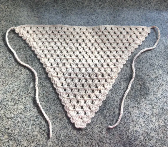 Bandana de crochê 