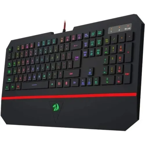 Teclado Gamer Membrana Redragon Karura 2 RGB ABNT2 Preto