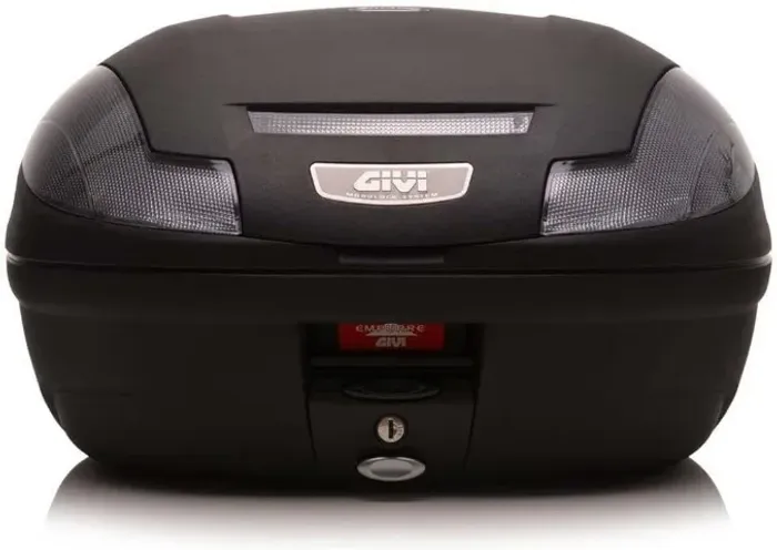 Bau Bauleto Moto Monolock E470n Simply 47 Litros - Givi Fumê