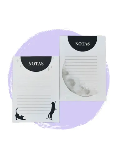 Kit 2 blocos de notas (papelaria)