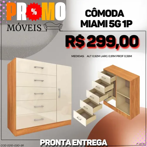 Cômoda com sapateira - ENTREGA IMEDIATA