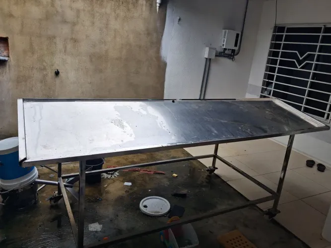 MESA INOX - Mecardinho/Hortfruti/SUPERMERCADO 