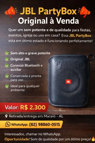 JBL PartyBox Original à Venda ?