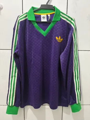 camisa de manga comprida Adidas Originals Adicolor 70s Vintage na cor roxa