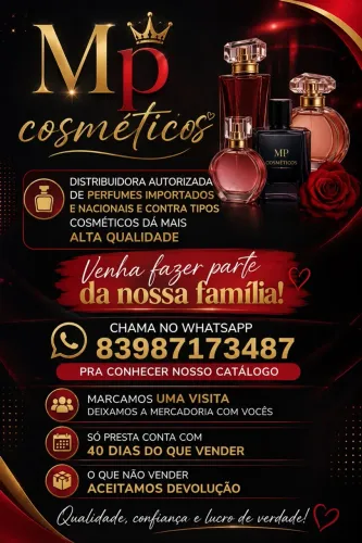 Mp cosméticos venha revender nosso produto