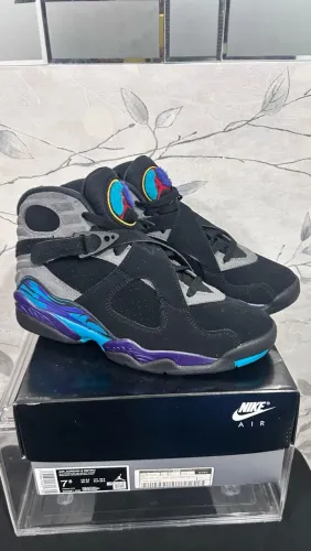 Tênis Air Jordan Retrô 8 Aqua ORIGINAL Tamanho 39