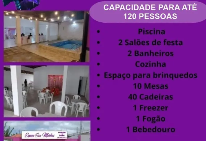 Casa de eventos, no turu.