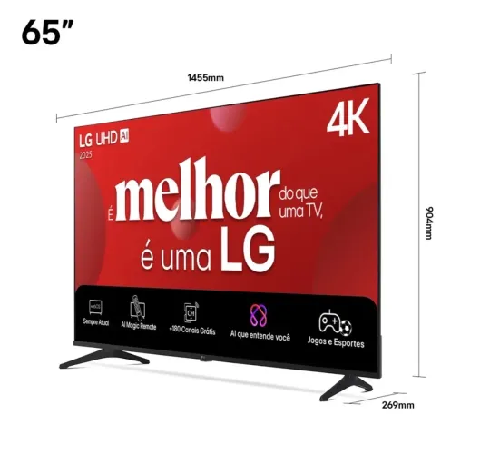Smart tv LG 65 polegadas 4k