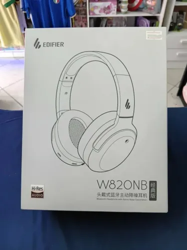 Fone de ouvido over-ear sem fio Edifier W820NB (AZUL)