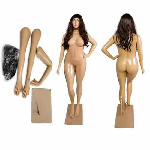 Manequim Feminino Plus Size Corpo Inteiro com Peruca, usado.