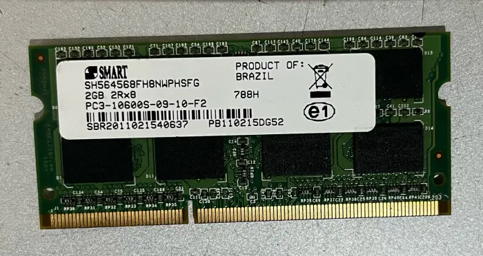 Memória ddr 3 para notebook 2gb
