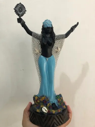 Iemanjá Imagem Escultura 30 cm - Camasi Guimarães 