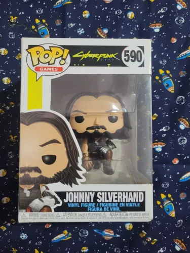 Funko Pop Johnny Silverhand 590 - Cyberpunk 2077 (em perfeito estado!)